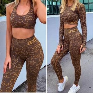 Echt Arise Camo Leggings and Sports Bra Set - Size Small
